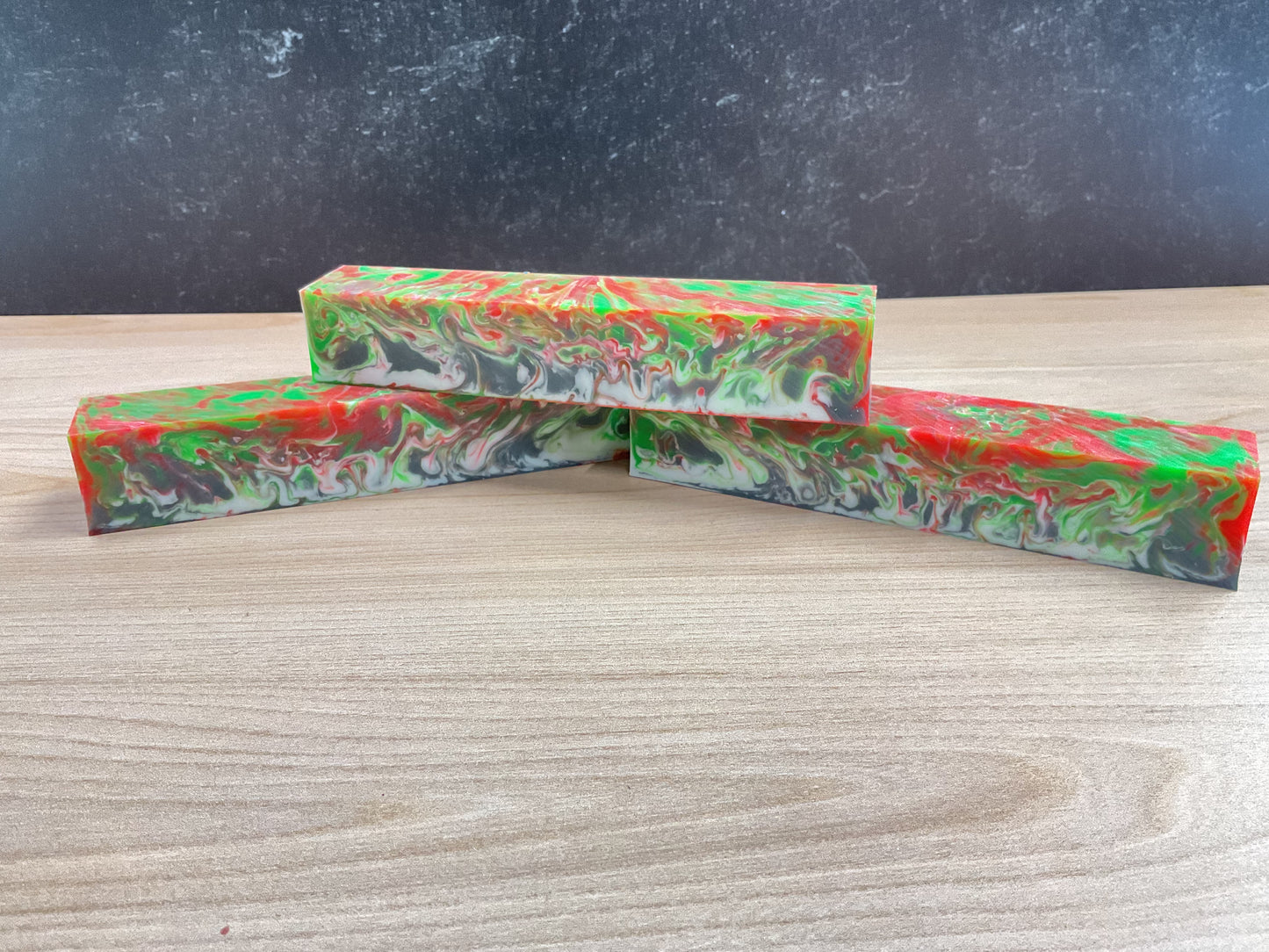 Resin Pen Blanks - Neon Crazy